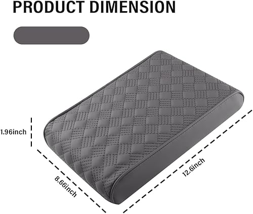 Miniatura 2 de Funda para consola central de automóvil, funda de cuero para reposabrazos para consolas centrales de automóvil con soporte cómodo, funda universal