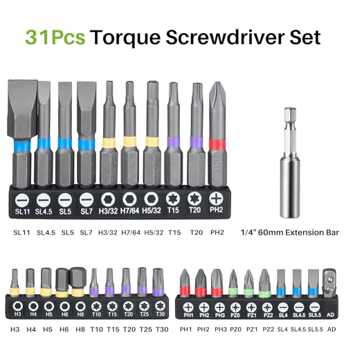 XEIMILE 32Pcs Torque Screwdriver, 10-80In-lb for Maintenance, Gunsmithing by XEIMILE - Used condition - Image 2