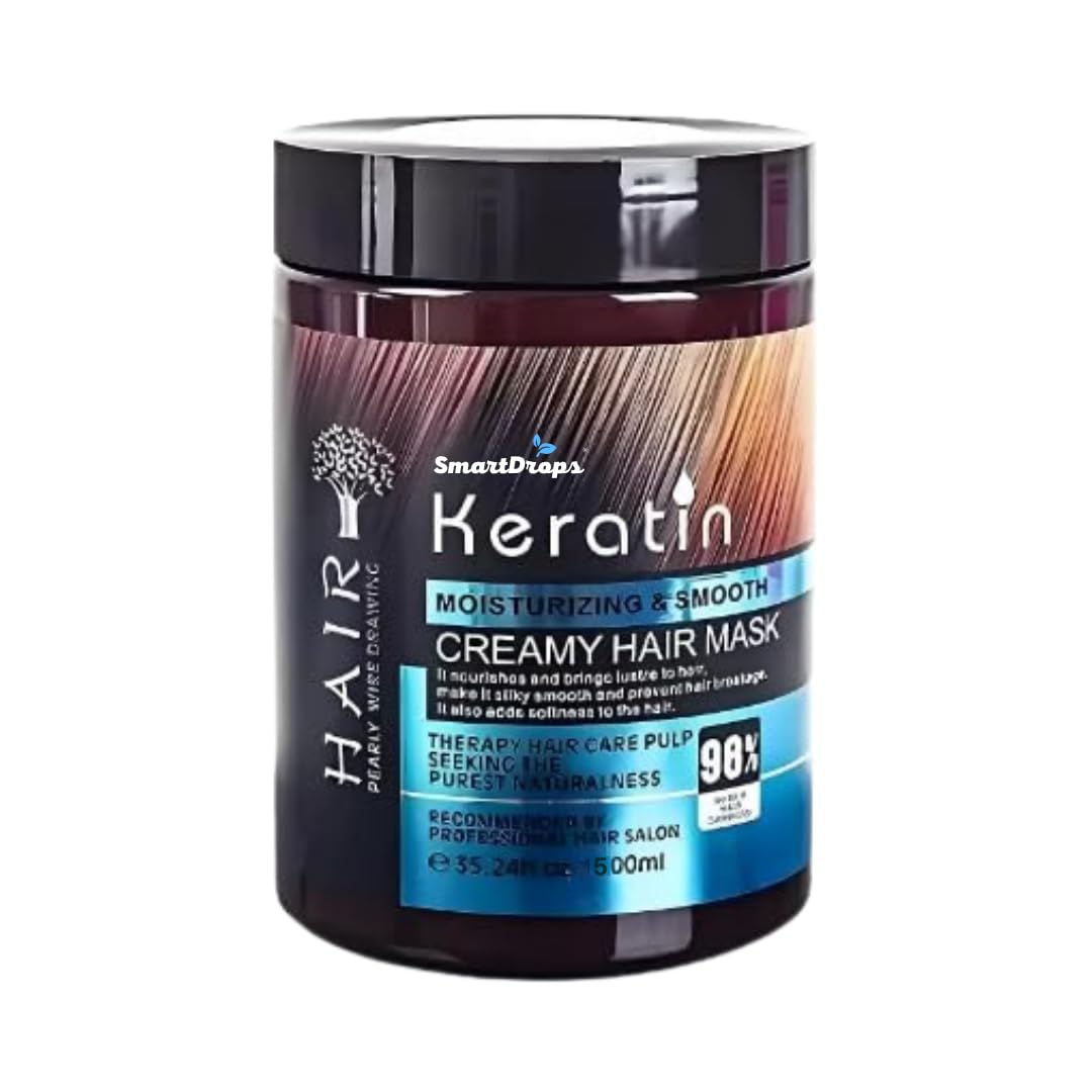 Keratin Hair Mask, Soft Texture Blend for Daily Hair Care Routine, (Pack 1) (500 g)