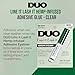 DUO Line It Lash It Clear Adhesive Eyeliner – 2-in-1 Lash Glue & Eyeliner for Strip, Individual & Magnetic Lashes, Hemp-Infused Eyelash Adhesive with Fine Tip, 0.12 oz