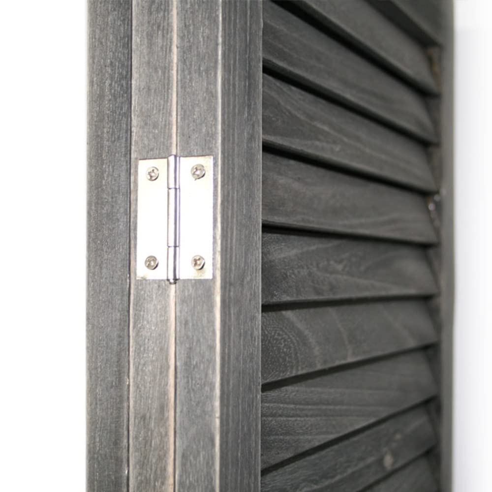 VERDELOOK | Paravento Turandot a 3 Ante in Legno e Tessuto con Cerniere, 132x6x170 cm, Separè