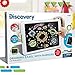 Discovery Kids Neon Glow Drawing Easel w/ 6 Color Markers, Built-in Kickstand/Wall Mount, 5 Light Modes, Easy Clean/Washable, Wide Screen, Flat Storage, Portable Travel Activity, Electronic Activity