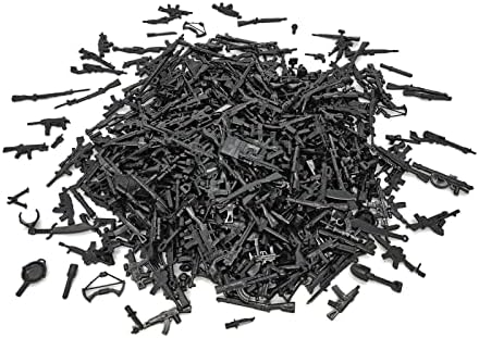 Dgdhf 500 Pieces Military Army Weapons Bricks Military Building Blocks Toy Custom Acccessories Designed for Army Mini Brick Figures