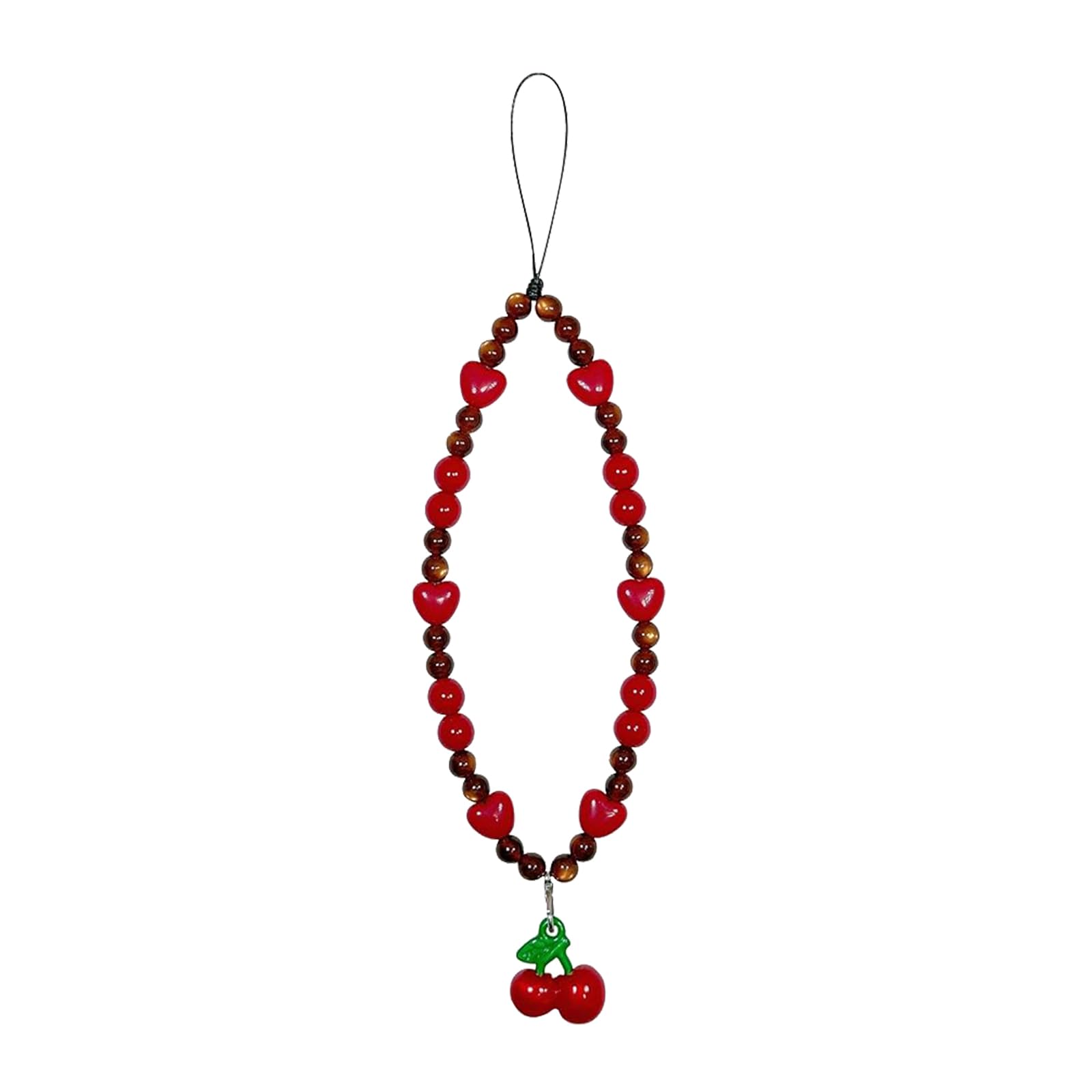 Chaîne de Pendentif pour Téléphone Portable, Charme Universel, Cordon Cherry, Bracelet Kawaii