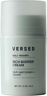 Versed Daily Recovery Rich Barrier Cream - Moisturizer Face Cream for Dry, Sensitive and Easily Irritated Skin - Facial Moisturizer with Glycerin and Multi-Lipid Complex, 1.5oz
