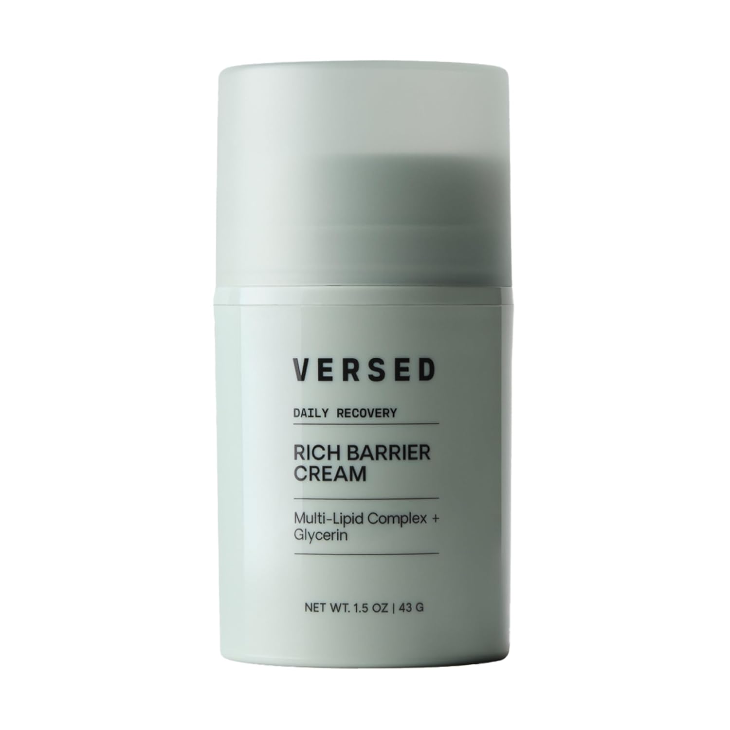 Versed Daily Recovery Rich Barrier Cream – Moisturizer Face Cream for Dry, Sensitive and Easily Irritated Skin – Facial Moisturizer with Glycerin and Multi-Lipid Complex, 1.5oz