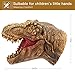 Yolococa Dinosuar Puppet Raptor T-rex Head Puppets Realistic Soft Latex Rubber Animal Glove Hand Puppet for Kids