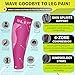 BLITZU Calf Compression Sleeves for Men and Women. Footless Compression Socks Support for Varicose Vein, Nursing, Running. Leg Sleeve Brace for Shin Splints, Pain Relief & Reduces Swelling Pink S-M