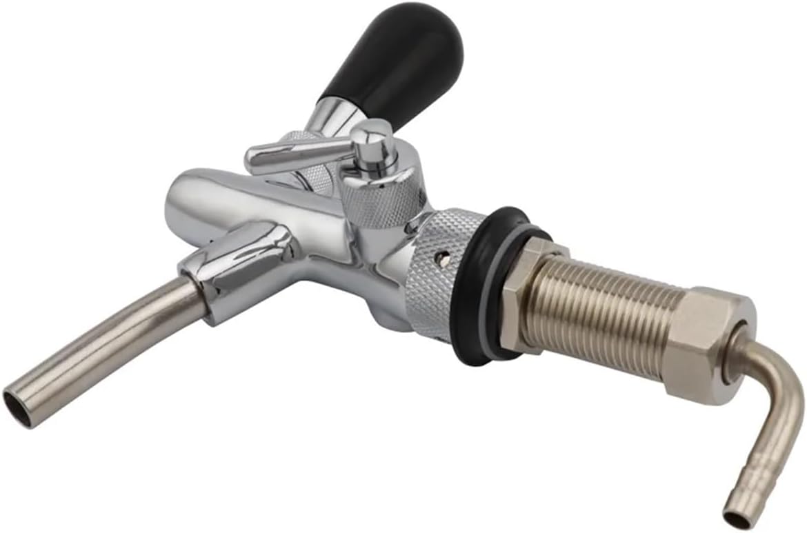 Brewing Equipment Homebrew Draft Beer tap Faucet G5/8 Thread Adjustable Faucet with 75mm Long Shank Keg Tap Spout Beer Dispenser Tap Brewing Equipment