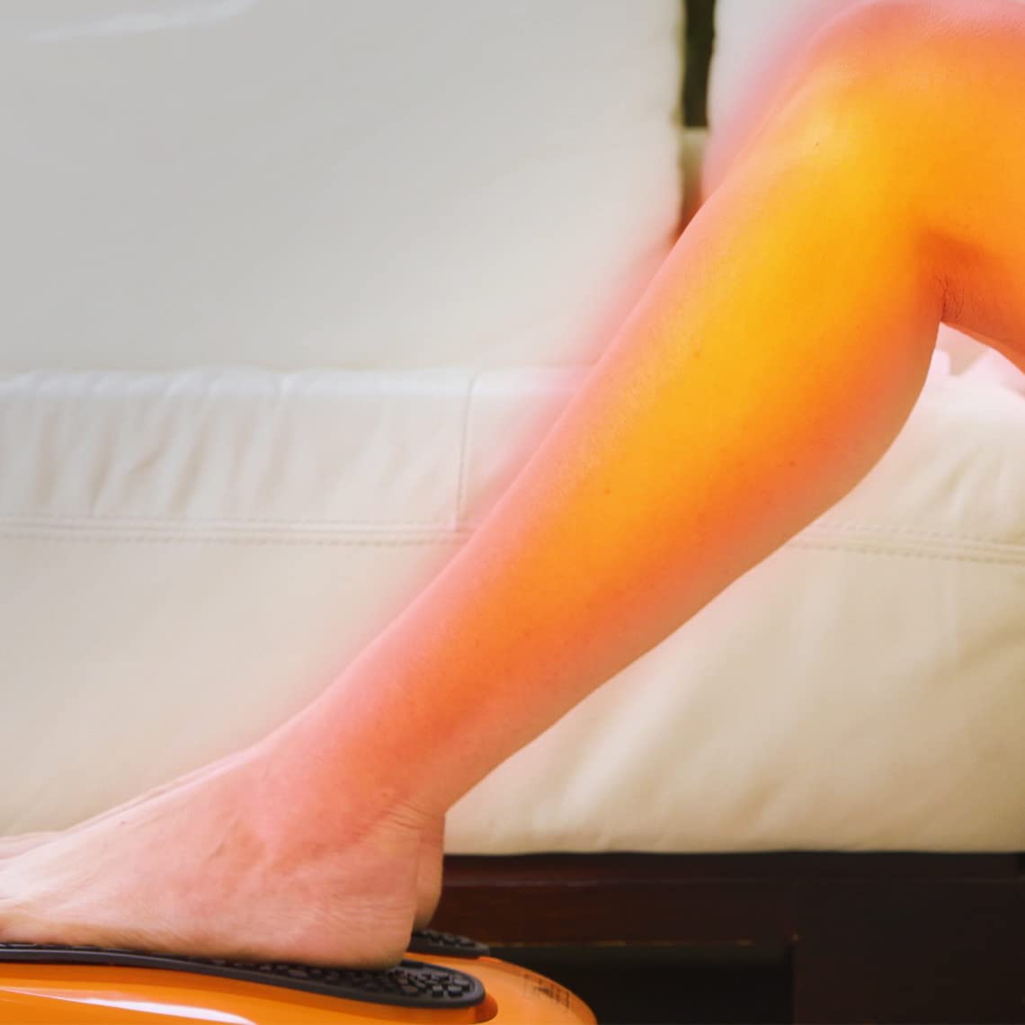 VibroLegs - elektrisches Fußmassagegerät mit Vibration - Fußmassage inkl. Fernbedienung - Massagegerät zur Entspannung & Vitalisierung - Vibrationsplatte für Füße & Beine - Durchblutungs-Stimulator