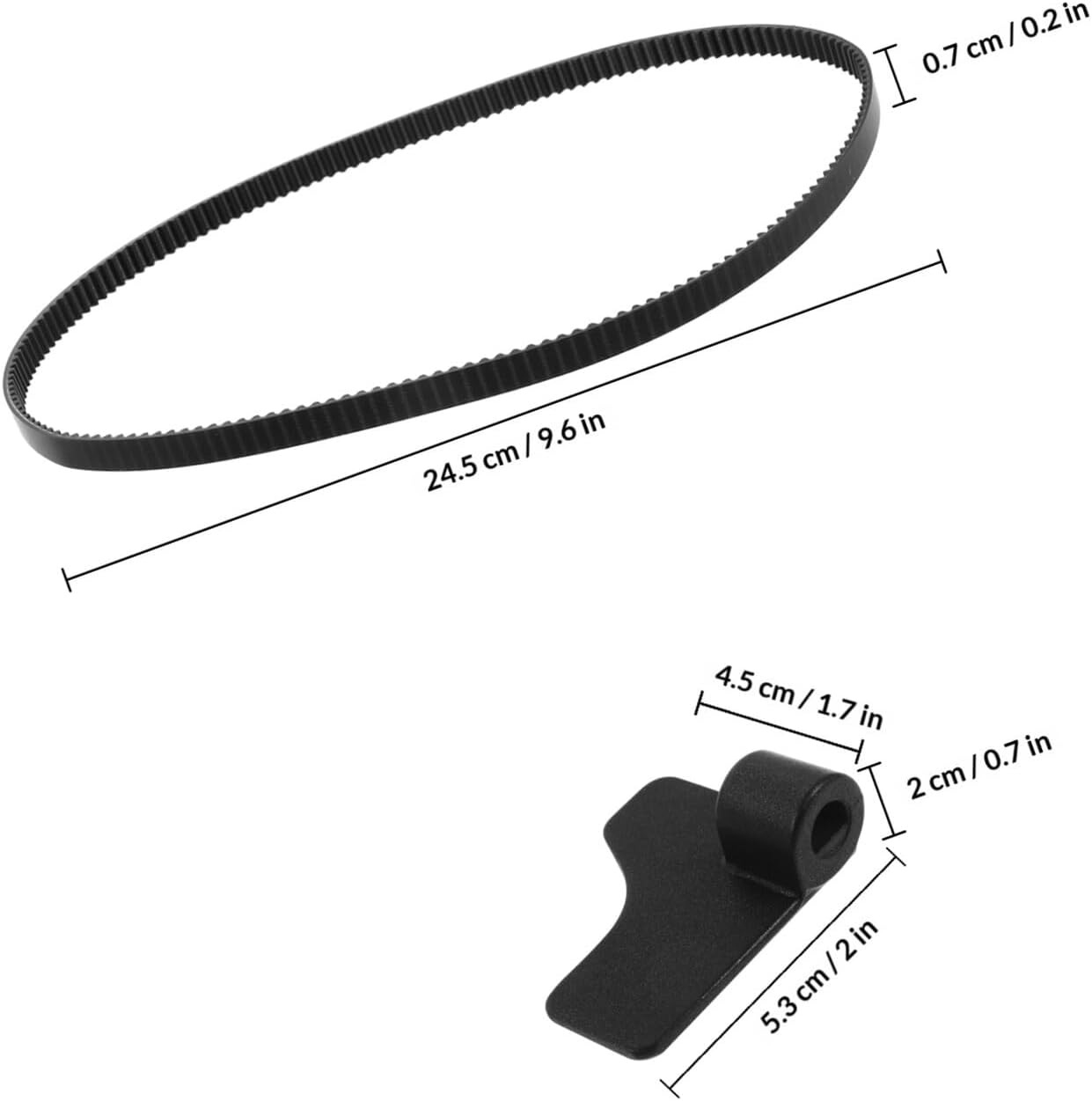 Bread Maker Drive Belt and Nonstick Metal Paddle Replacement for Bread Machine Agitator Paddle Accessories 2pcs Set Compatible with Standard Breadmakers