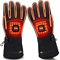 IFWATER Heated Gloves for Men Women Rechargeable Electric Powered Gloves Winter Warmer Hand Warmer Touchscreen Waterproof Heating Gloves Arthritis Hand Warm for Hunting Hiking Motorcycle Skiing