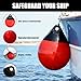 Leero Boat Mooring Buoys,Upgraded Vinyl Marine Fender Balls, 8/11.4/14.8 Inches Round Anchor Balls for Docking/Marking/Anchoring (A1, 2-Pack)