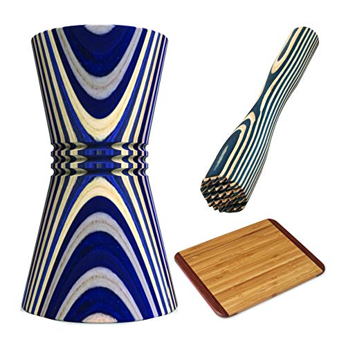 Black Friday - 80% OFF Island Bamboo Pakka Wood Double Jigger (Blue), Bar Cutting Board and Muddler Bundle (3 Items) Black Friday - 80% OFF Island Bamboo Pakka Wood Double Jigger (Blue), Bar Cutting Board and Muddler Bundle (3 Items)