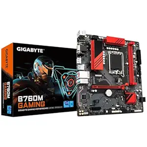 GIGABYTE Intel B760M Gaming ATX Motherboard with 6+2+1 Phases Digital VRM Solution, Dual Channel DDR5?2*DIMMs XMP Memory Module Support,2 x DDR5 DIMM sockets Supporting up to 96 GB,DDR5