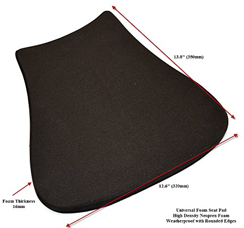 High Density Foam Motorcycle Racing Seat Pad for Race Track Fits Kawasaki Ninja ZX6R ZX10R, Suzuki GSX-R600, GSX-R1000, GSX-R750, Yamaha R1, R6, Honda CBR1000RR CBR600RR