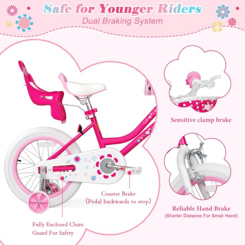 Image of Glaf Toddler Girls Bike for Age 2-12 Years Old