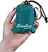 ChicoBag Original Compact Reusable Grocery Bag w/Attached Pouch and Carabiner Clip | Perfect for Shopping, Travel, Organization | Eco-Conscious Packable Tote | Aqua (Pack of 1)