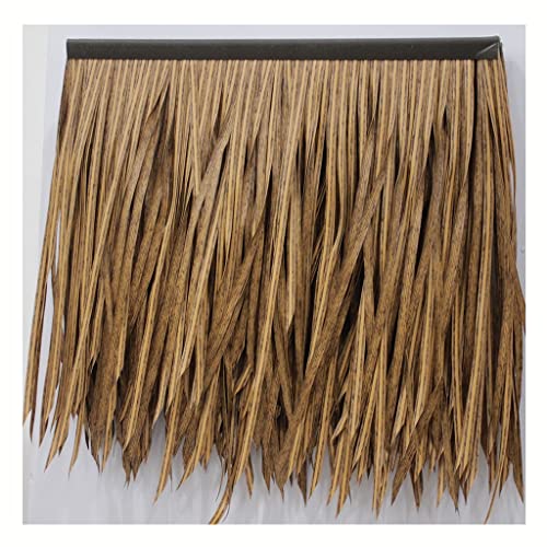 Rollo de paja de palma artificial de PVC, 2 piezas con aislamiento para techos. 2