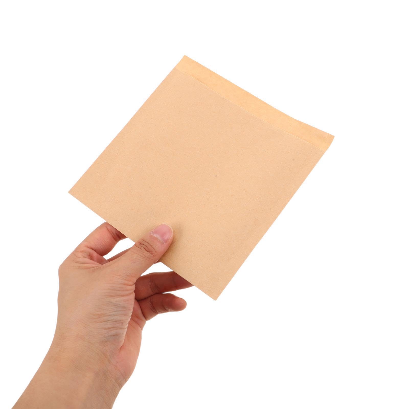 Fettdichte Lebensmittelbeutel aus Kraftpapier, 300 Stück, Braun