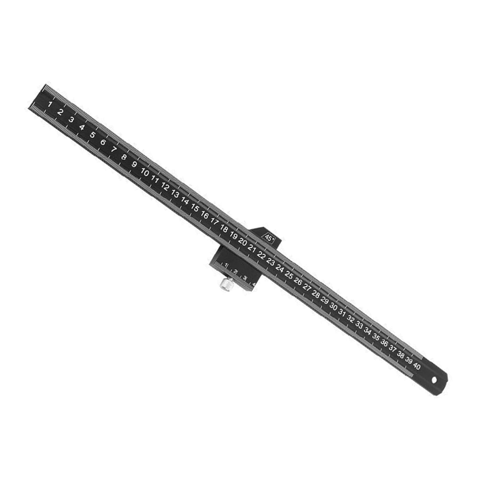 BWANGIAO 20cm To 50cm Aluminum Alloy 90 Degree Angled Ruler With 45 Degree Positioning For Woodworking And Carpentry Projects