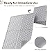 kaxionage Cat Litter Mat with Grooves & Raised Edge, Urineproof/Waterproof,Litter Scattering Control,Easy to Clean (31 * 24in-Grey-2)