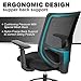 Drafting Chair Tall Office Chair for Standing Desk Drafting Mesh Table Chair with Adjustable Armrest and Foot Ring