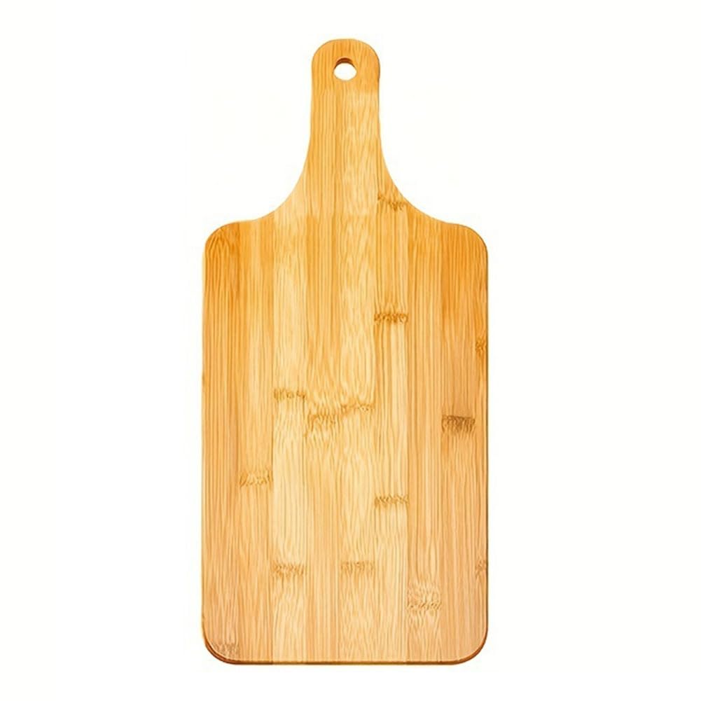 CTRLZS Bamboo Cutting Board with Handle Wooden Bamboo Serving Board Kitchen Chopping Boards for Pizza Vegetables Meat B