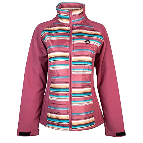 HOOEY Ladies Softshell Jacket XL Pink/Turquoise