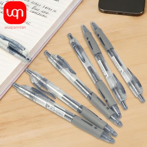 Bolígrafos de gel 0.5 mm, 12 unidades tinta negra miniatura 5