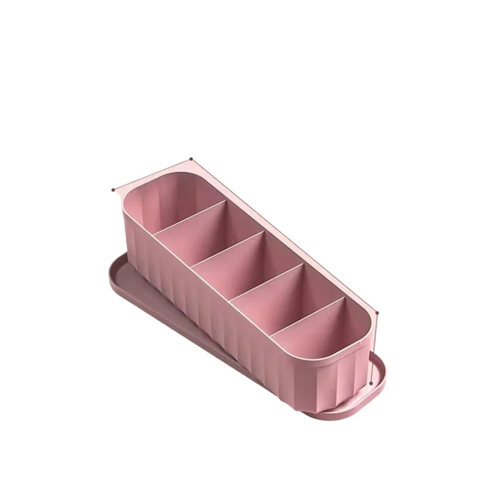 YDYAENIO Underwear Drawer Organiser Underwear Storage Box Closet Organizer Socks Drawer underwear organiser boxes for wardrobes(Pink 5 Grid)