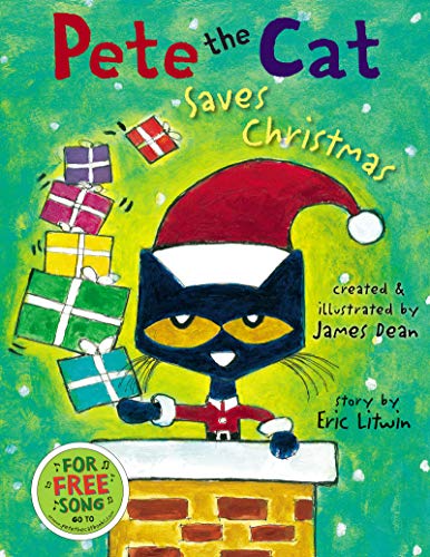 Pete the Cat Saves Christmas: Great for Holiday... 0062896482 Book Cover