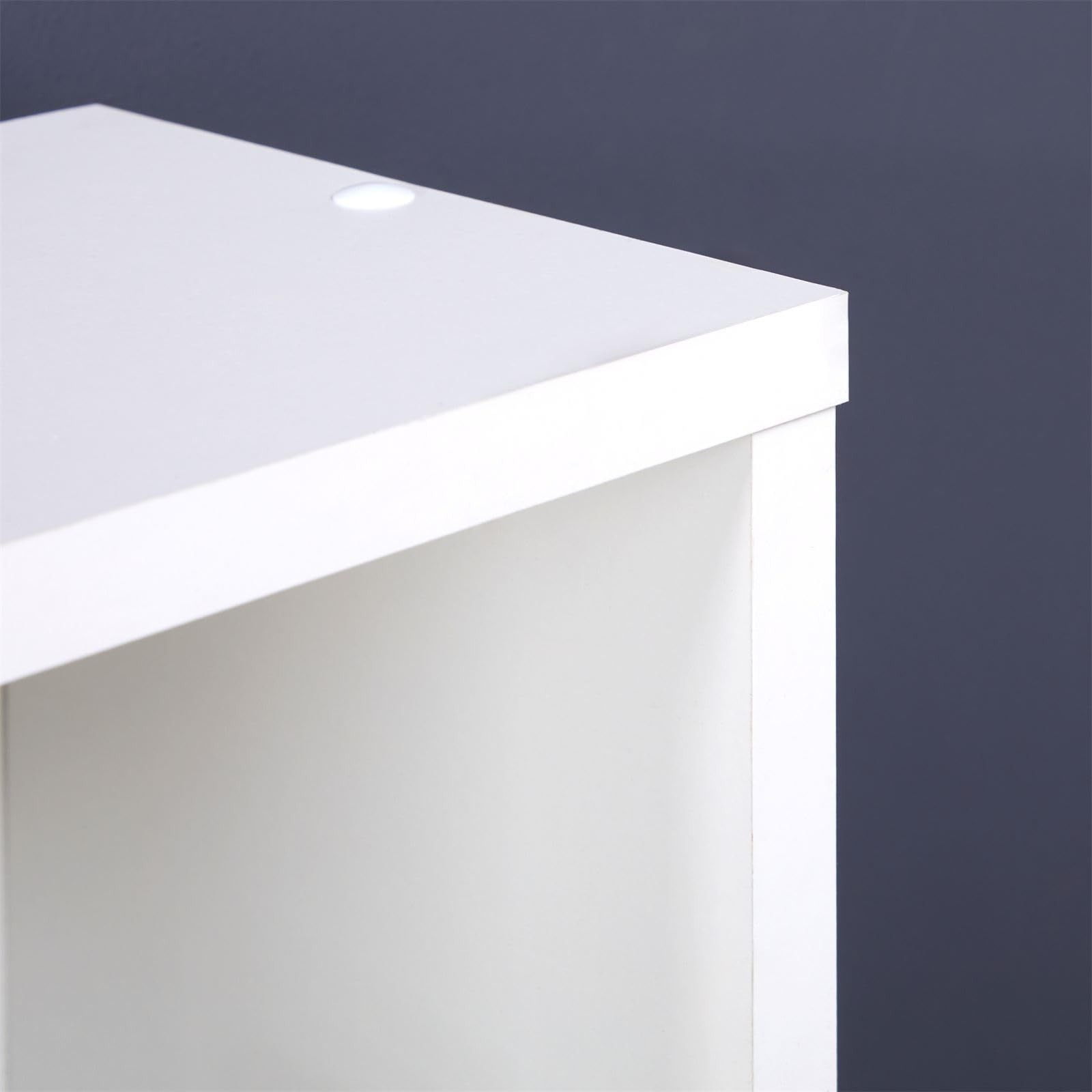 Soporte para CD y DVD, en color blanco, con 10 compartimentos para hasta 160 CD, 20 x 186,5 cm
