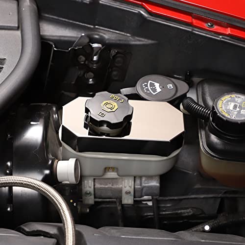 Image of Engine Bay Panel Cover for C6 Corvette 2005-2013, Stainless Steel Rear Engine Cover Guards Protector Splash Shield, Fuse Box Cover (Type J Brake Oil Shield)