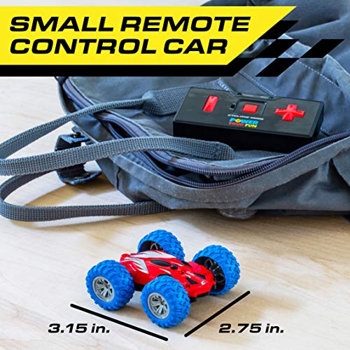 Power Your Fun Cyclone Mini Rc Car For Kids - Double Sided Fast Remote Control Mini Stunt Car With Leds, All Terrain Rubber Tires For 360 Flips, And Easy 2.4 Ghz Remote Control #TOP4