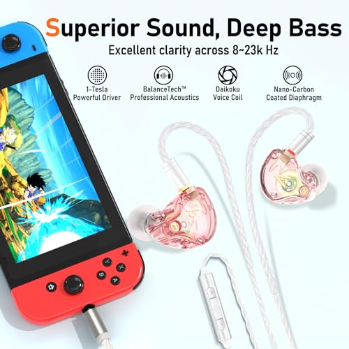 Image of Audiovance Vibes 202M HiFi Wired Earbuds in-Ear Monitor Headphones with Mic