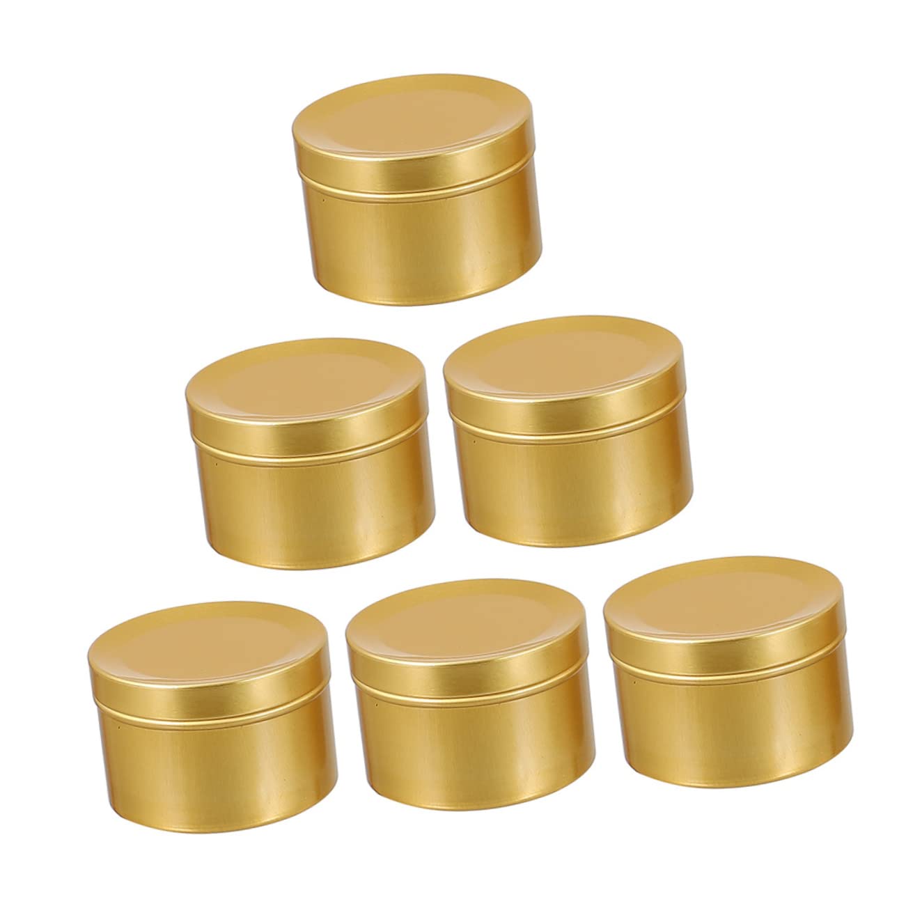 ERINGOGO Candle Making Jars 6pcs Essential Oil Incense Cans Aluminum Diy Candle Jars and Easy to Use