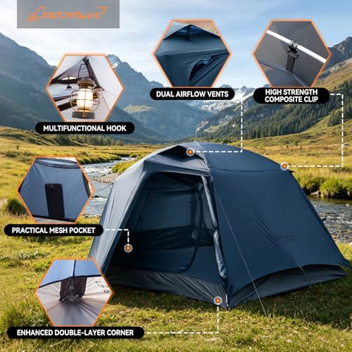 Carpa Clostnature para 2 Personas, Liviana y Resistente al Agua miniatura 5