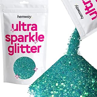 Hemway Ultra Sparkle Glitter - Multi-Size Chunky Fine Cosmetic Glitter Mix for Body Face Hair Eye Nail Art Festival, Crafts for Tumbler Resin Decorations - Black - 100g / 3.5oz