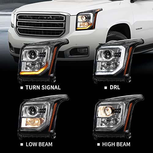 Archaic Headlight Assembly For 2015-2020 Gmc Yukon/Yukon Xl Oe Style Drl Halogen Headlamp, Driver Side 84155709 23387147 23342009 23288540 23445461 84564095 84155707… #TOP1