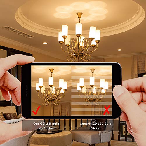 Image of G9 LED Bulb 5W Equivalent to 28W /33W /40W Halogen Bulbs, Warm White 2700K, No Flicker, Non-Dimmable, 420LM, AC 220-240V, 5 Pack
