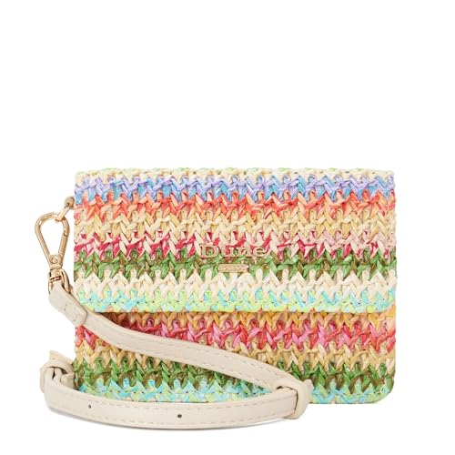 Dune London Kissed Raffia Crossbody Coin Purse One Size