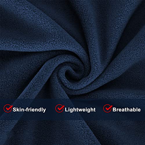 Cozziplus Women Fleece Pant, Lightweight Polar Fleece Sweatpant For Women, Straight Leg Fleece Lounge Pant With Pockets (Navy, Medium) #TOP3