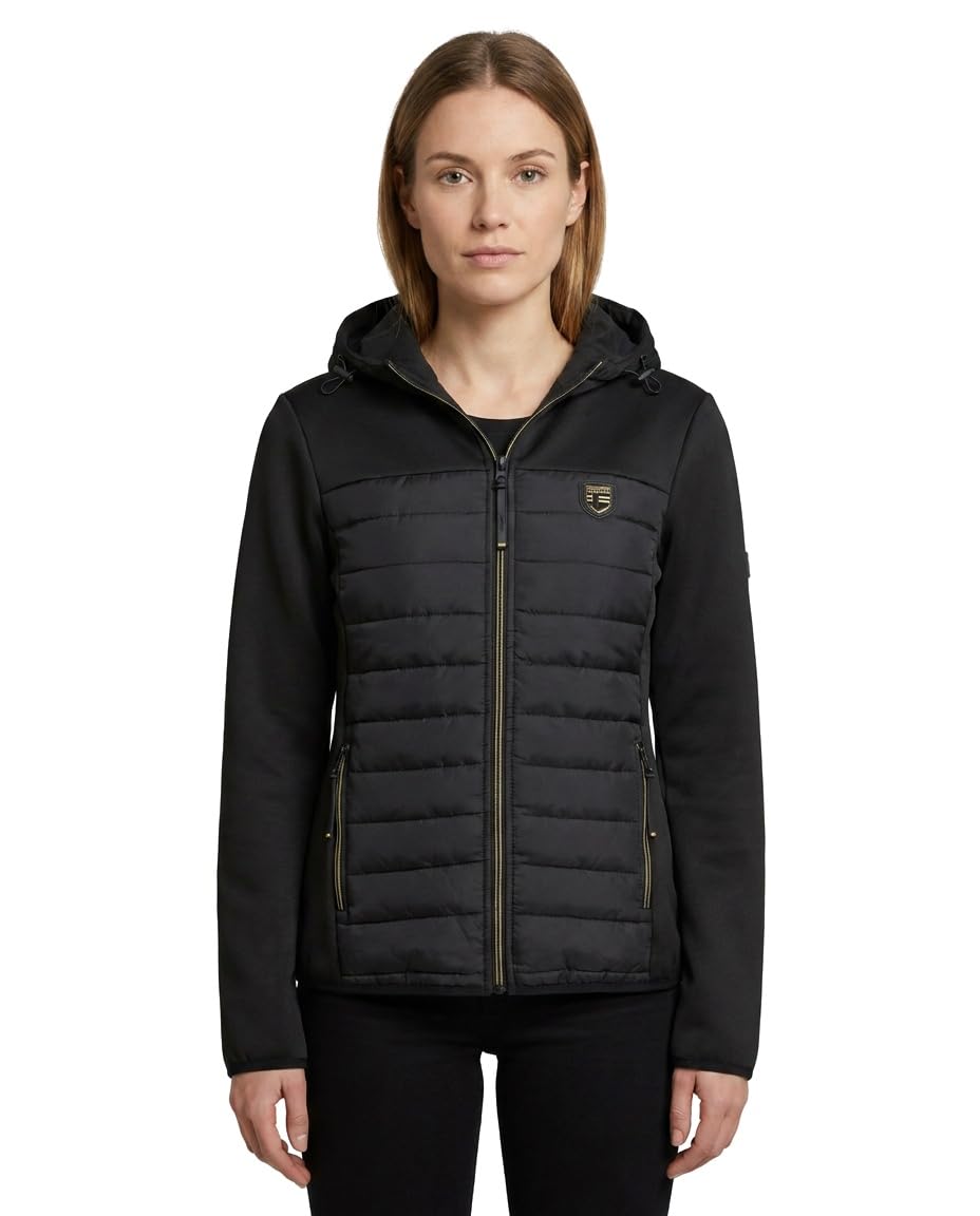 Geographical Norway Typhlosion Lady softshell femme bi matière capuche fixe col montant veste zippée poches côtés badges style outdoor