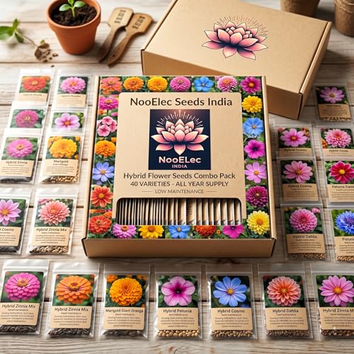 Image of Low Maintenance Hybrid Flower Seeds Combo Pack- All Year Flower Seeds Supply (40 VARIETY ALL YEAR PLANTING)