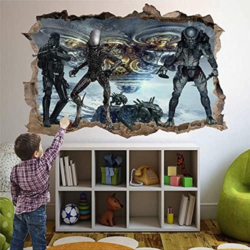ArogGeld Star Troopers Alien Predator Wall Sticker Art Poster Mural Transfer Decal Print Smashed Removable Vinyl decals For Bedroom Living Room Playroom Nursery Office Shop,32 inch dw393