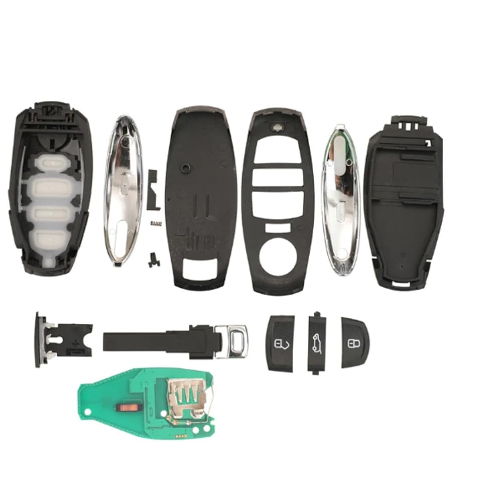 für VW Touareg 2010-2014 HitagCVGA PCF7945AC Chip 433Mhz 868Mhz Smart Remote Autoschlüsselanhänger 3 Tasten (868MHz)