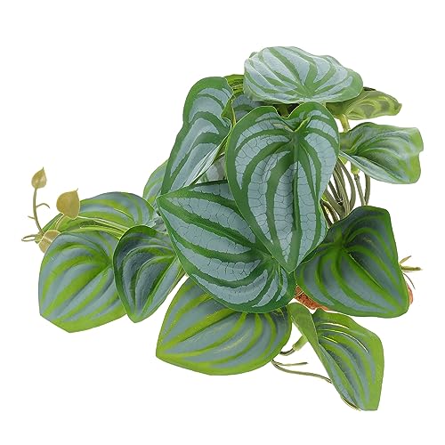 Happyyami Reptile Plant Decor Artificial Terrarium Plant for Reptile Tanks and for Aquarium Decoration Realistic Texture for Lizard Gecko Turtle and Fish Tank Landscape