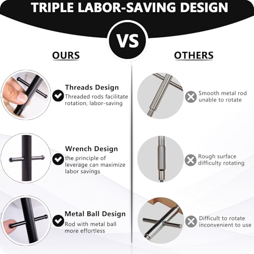 Image of Hat Stretcher, Hat Stretchers for Fitted Hats, Wooden Hats Stretcher with Lever Wrench, Extender for Men