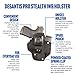 DeSantis Pro Stealth IWB Holster - Holster IWB, Conceal Carry Holster, Fits Most Large Frame Double Action & Semi Autos Up To a 4